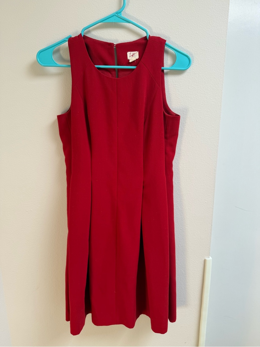 Loft red dress size 2P